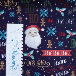 SanDaLu French Terry Ho Ho Ho Lineal