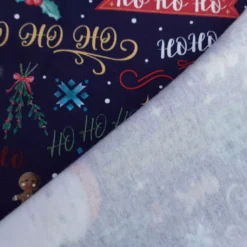 SanDaLu French Terry Ho Ho Ho von Kristin Franke angeraute Rückseite