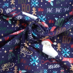 SanDaLu French Terry brushed Ho Ho Ho Strudel