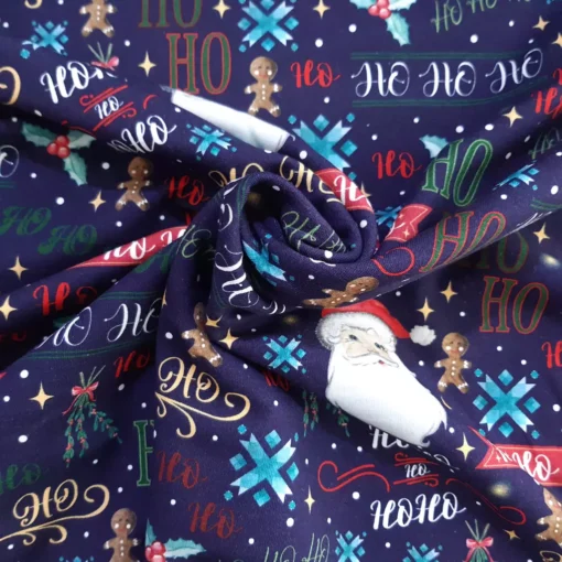 SanDaLu French Terry brushed Ho Ho Ho Strudel