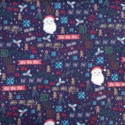 SanDaLu Weihnachtsstoff Ho Ho Ho