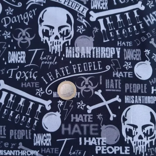 SanDaLu Jersey I hate people von Kristin Franke Euro