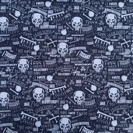 SanDaLu Jersey Meterware I hate people von Kristin Franke