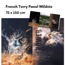 SanDaLu French Terry Panel Wildnis