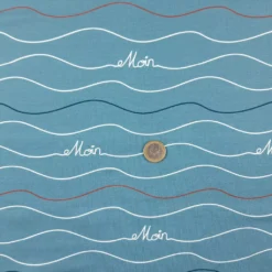 maritimer Jersey Moin mit Wellen Euro als Größenvergleich