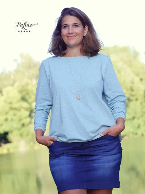 Bio Jersey Spotties in gletscher von Stoffonkel, GOTS zertifiziert – Bild 7