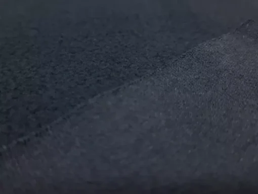 SanDaLu Fleece Stoff Baumwolle schwarz Rückseite