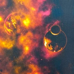 SanDaLu French Therry Weltraumstoff Planeten