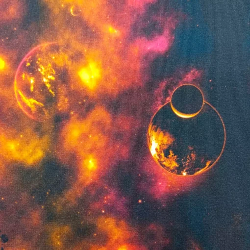 SanDaLu French Therry Weltraumstoff Planeten