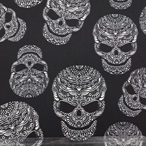 SanDaLu Jersey Mandala Skull Lineal