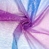 Glitzertüll mit Farbverlauf blau lila türkis
