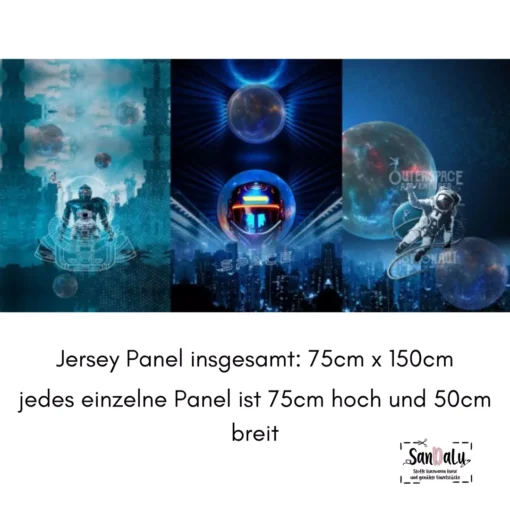 SanDaLu Stoffpanel Space Robots Überblick