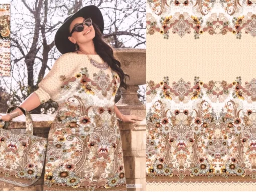 SanDaLu Jersey Panel orientlische Blumen