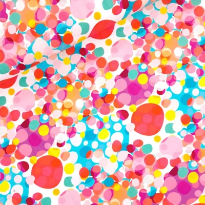 SanDaLu Jersey Stoff Happy Dots in pink