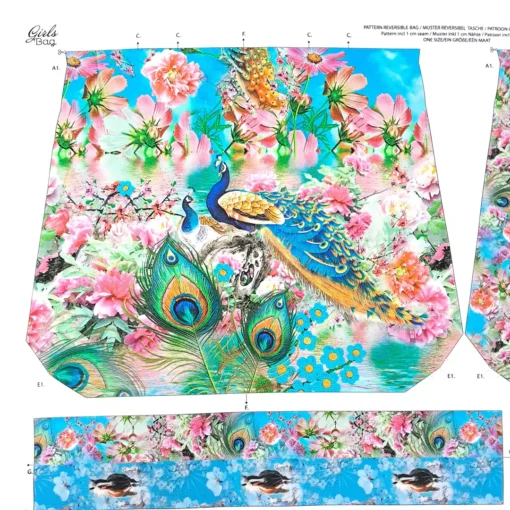 SanDaLu Taschenpanel Pfau