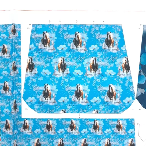 SanDaLu Taschenpanel Kombimotiv Pferde