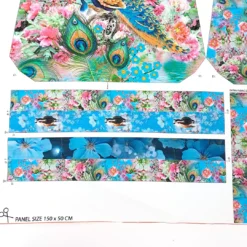 SanDaLu Taschenpanel Pferd trifft Pfau Träger