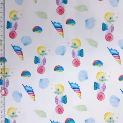 SanDaLu Stoff mit Meerestieren Lineal