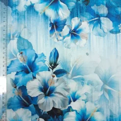 SanDaLu Jersey mit Hibiskusblüten Lineal