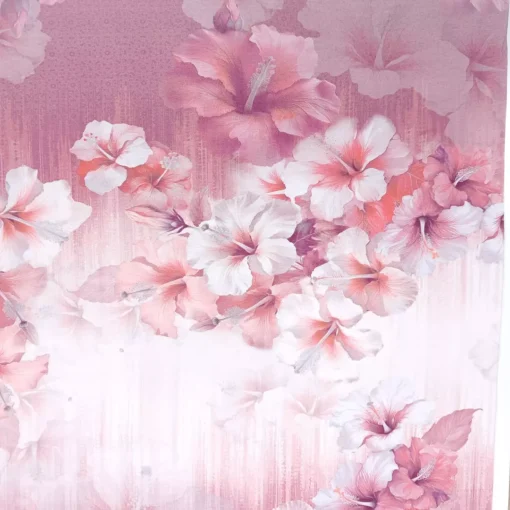 SanDaLu Blumenstoff mit großen Blüten