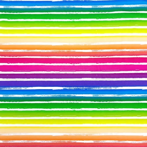 SanDaLu gestreifter Stoff in Regenbogenfarben
