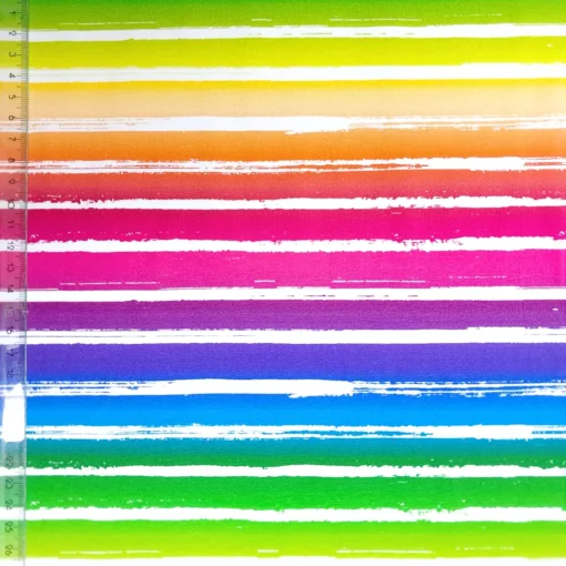 SanDaLu Jersey Rainbowstripes mit Lineal