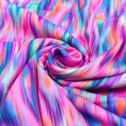 SanDaLu Sommerstoff Viskose pink und blau