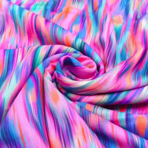 SanDaLu Sommerstoff Viskose pink und blau