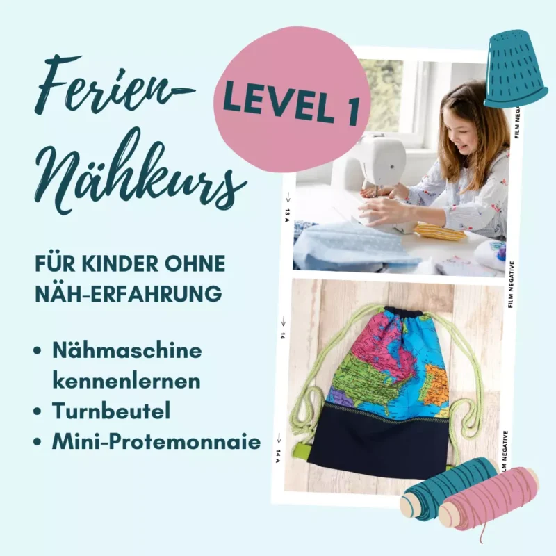 SanDaLu Nähkurs für Kinder in den Sommerferien