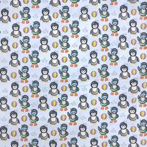 Jersey Stoff mit Pinguinen - Beachtime von Der pinke Knopf – Bild 5