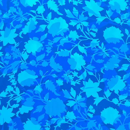 SanDaLu Blusenstoff blaue Viskose Meterware