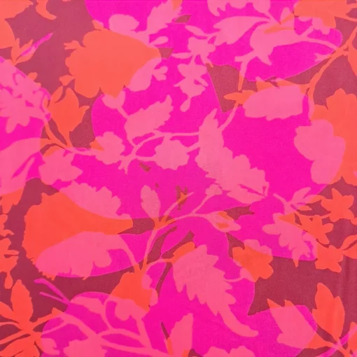Blumenstoff Viskose mit Blüten