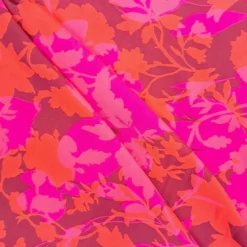 SanDaLu Viskose Webware rot pink Falten