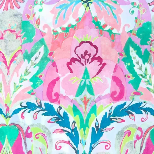 SanDaLu leichter Baumwollstoff mit Blumenmuster Detail