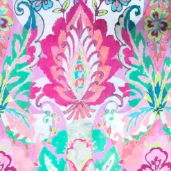 SanDaLu leichter Baumwollstoff mit Blumenmuster Detail