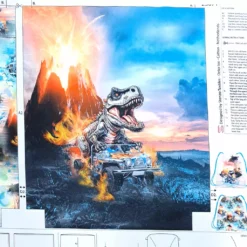 SanDaLu Canvas Panel Dino