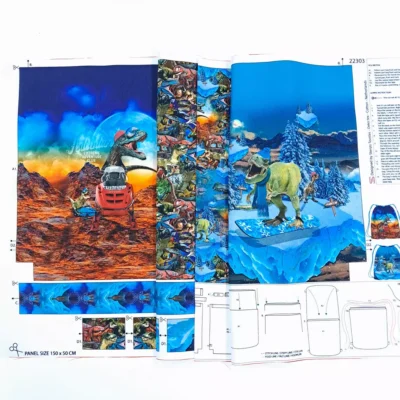 SanDaLu Dino Panel aus robustem Canvas