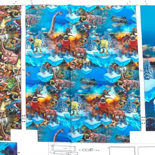 SanDaLu Canvas Panel Dinosaurier
