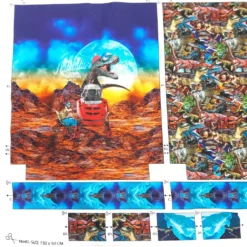 SanDaLu Canvas Panel Dino Tunnelzug
