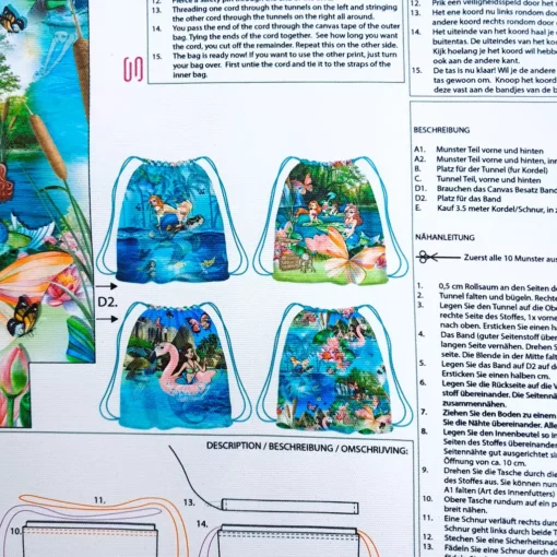 SanDaLu Canvas Panel für Turnbeutel Beispiele