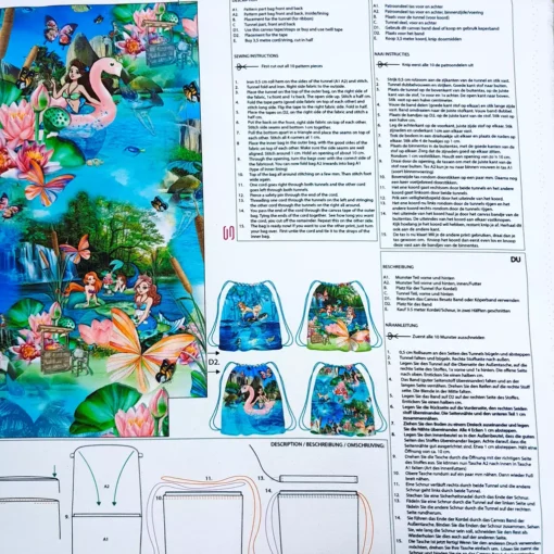 SanDaLu Canvas Panel für Turnbeutel Beschreibung