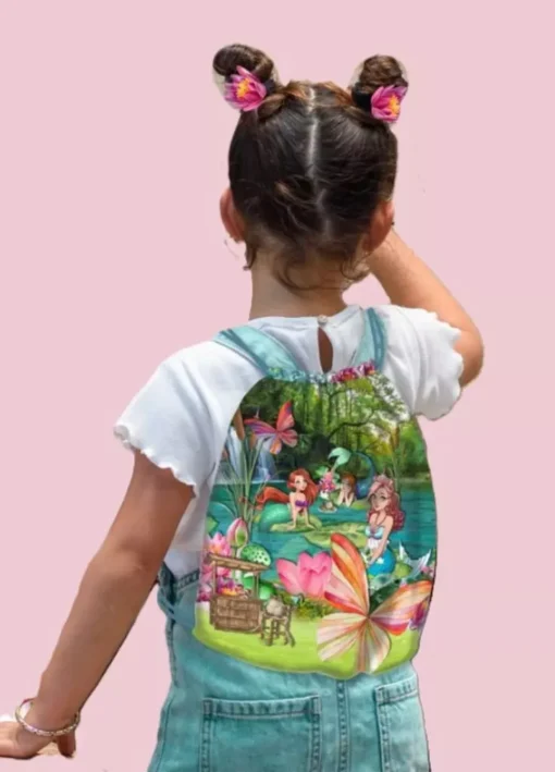 SanDaLu Canvas Panel Meerjungfrau, Kinderrucksack Nähbeispiel