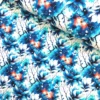 SanDaLu French Terry Magnolienblüte blau weiß