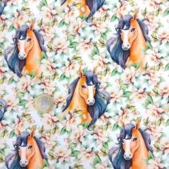 SanDaLu Sommersweat mit Pferden Euro Größenvergleich