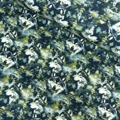 SanDaLu French Terry mit Wolf Motiv in grün