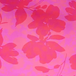 Stoff mit Blattmuster in pink Detail