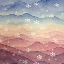 SanDaLu Stoffpanel Reh Weihnachten Schneeflocken 1 ⋆ SanDaLu