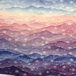 SanDaLu Stoffpanel Reh Weihnachten Schneeflocken ⋆ SanDaLu