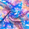 SanDaLu Sweatstoff Fake Glitzer Strudel