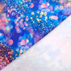 angerauter Sweat Fake Glitzer Rückseite